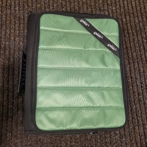 tech gear binder green n black